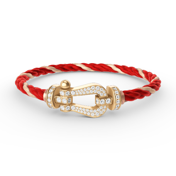 Dream FORCE LARGE HORSESHOE FULL DIAMOND BRACELET GOLD