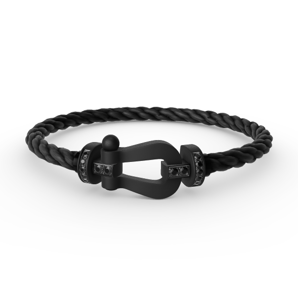 Dream FORCE LARGE SERIES HORSESHOE BLACK SAMURAI BRACELET