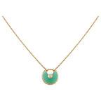 Traum AMULETTE GOLD MALACHIT HALSKETTE
