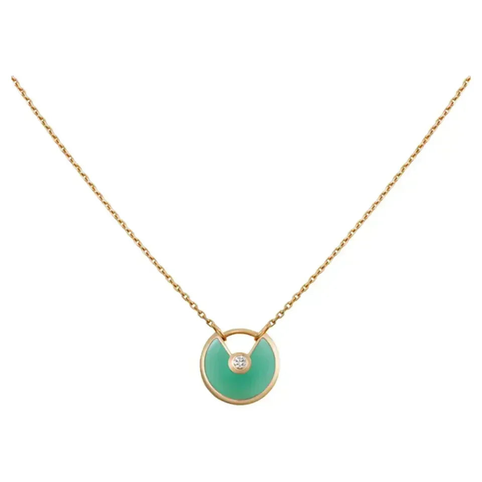 Dream AMULETTE GOLD MALACHITE NECKLACE