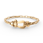 Dream FORCE LARGE HORSESHOE CLASP  METAL BRACELET