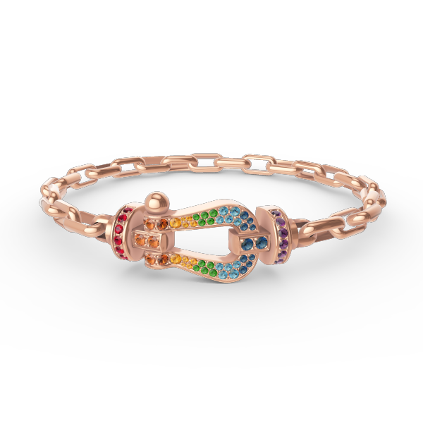 Dream FORCE LARGE HORSESHOE CLASP  METAL BRACELET
