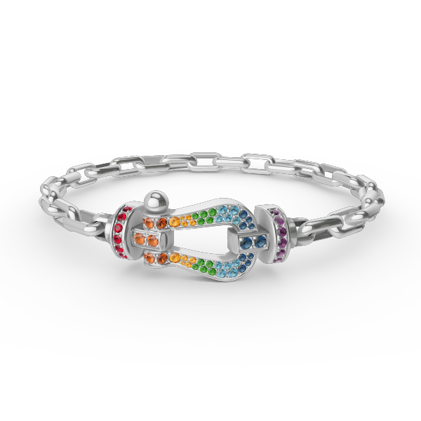 Dream FORCE LARGE HORSESHOE CLASP  METAL BRACELET