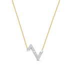 Dream VOLT SILVER DIAMOND PEDANT NECKLACE