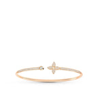 Dream IDYLLE PINK GOLD OPEN BRACELET DIAMOND PAVED