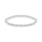 Perlenarmband elastisch Weißgold