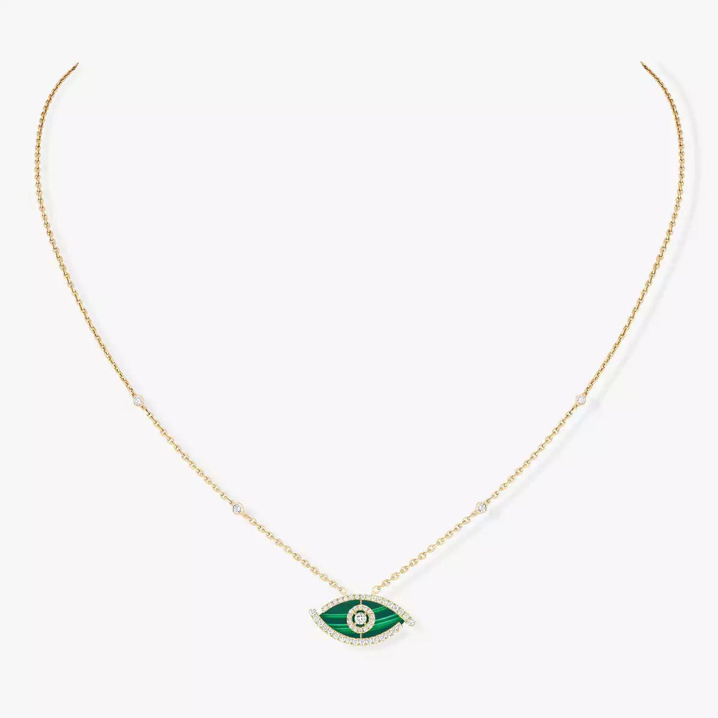 [Dream] Lucky Eye Diamantkette in Roségold und Türkis