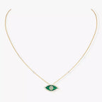 [Dream] Lucky Eye Diamantkette in Roségold und Türkis