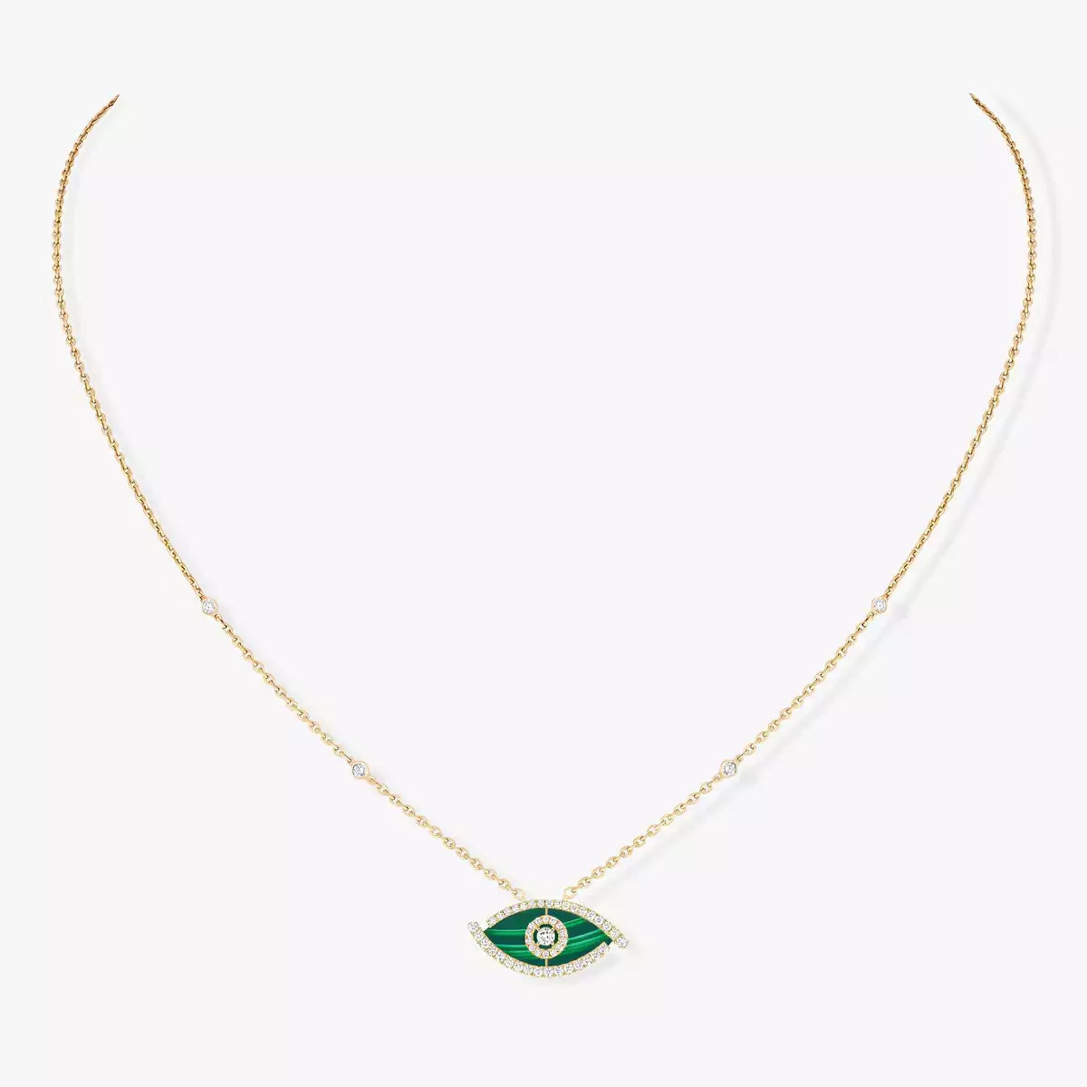 [Dream] Lucky Eye Diamantkette in Roségold und Türkis