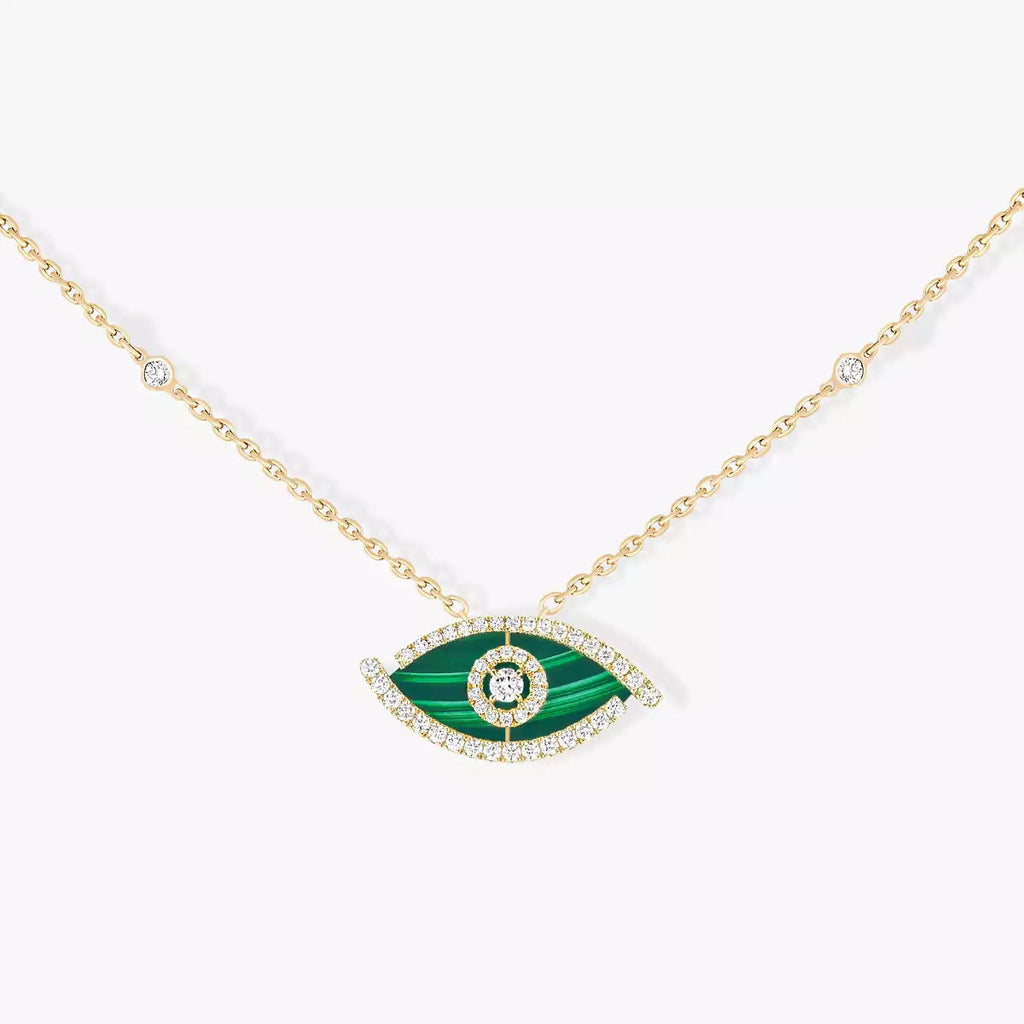 [Dream] Lucky Eye Diamantkette in Roségold und Türkis