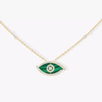 [Dream] Lucky Eye Diamantkette in Roségold und Türkis