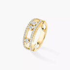 [Dream] Move Gold Diamond Pave_ Ring