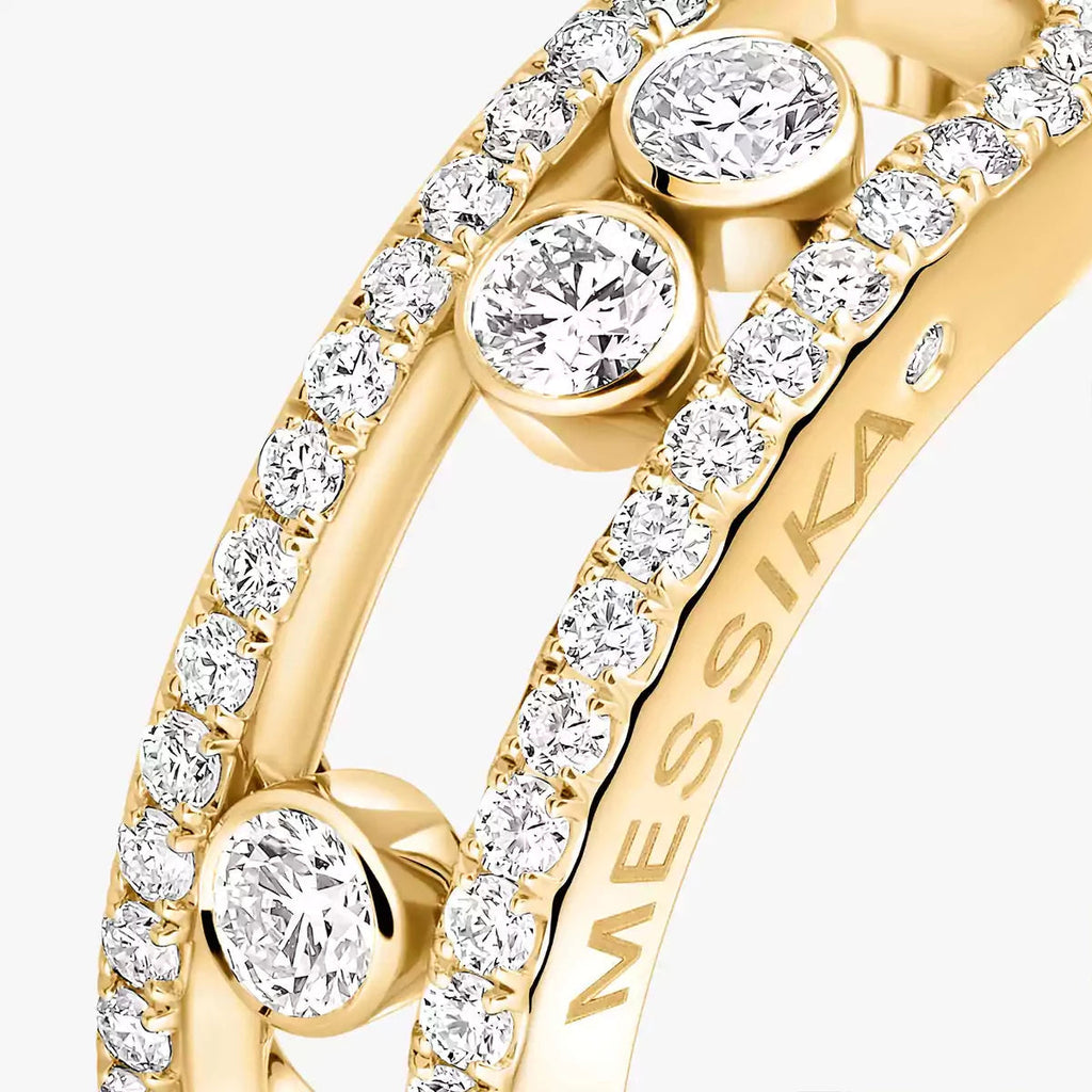 [Dream] Move Gold Diamond Pave_ Ring