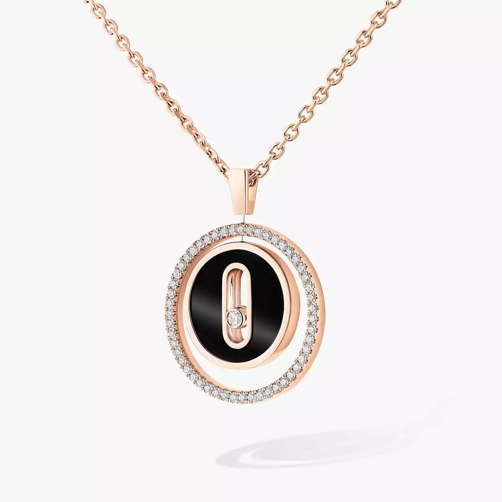 [Dream]Lucky Move Diamond Necklace in Rose Gold and White Mother-of-Pearl