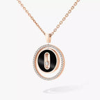 [Dream]Lucky Move Diamond Necklace in Rose Gold and White Mother-of-Pearl