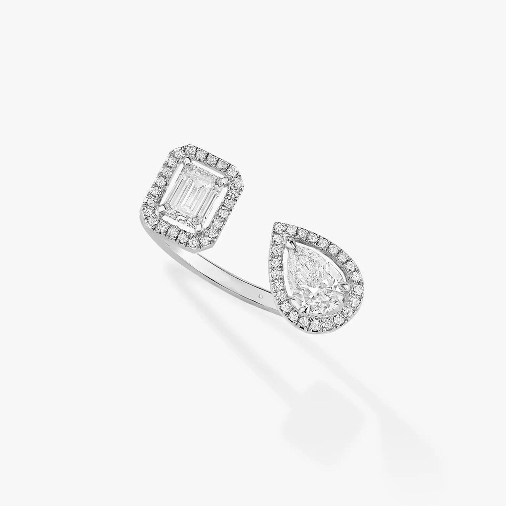 [Dream]MY TWIN TOI & MOI SILVER DIAMOND RING