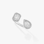 [Dream]MY TWIN TOI & MOI SILVER DIAMOND RING