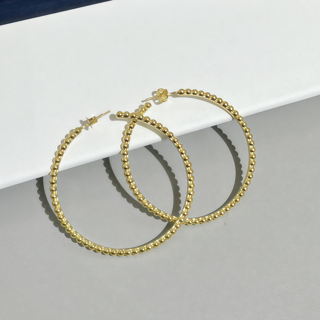[Dream ]  SMOOTH BEAD STUD EARRINGS