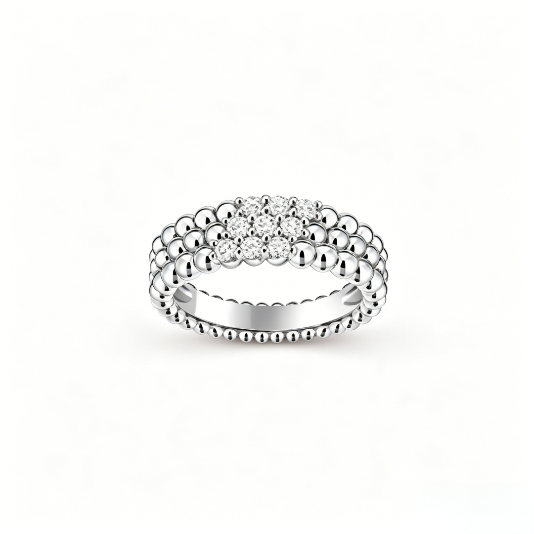 [Dream ]  THREE-ROW DIAMOND RING