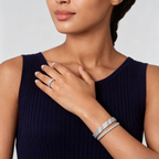 [Dream ]  THREE-ROW DIAMOND RING