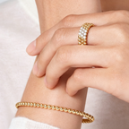 [Dream ]  THREE-ROW DIAMOND RING