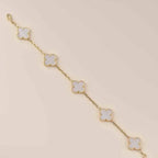[Dream ]New CLOVER WHITE PEARL MOP 5 MOTIF BRACELET COLLECTION