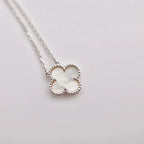 Dream CLOVER  15MM WHITE MOTHER-OF-PEARL SILVER