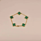 [Dream ]Neue CLOVER 5 MOTIV MALACHIT ARMBAND KOLLEKTION