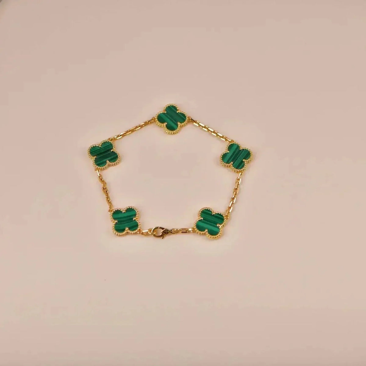 [Dream ]Neue CLOVER 5 MOTIV MALACHIT ARMBAND KOLLEKTION