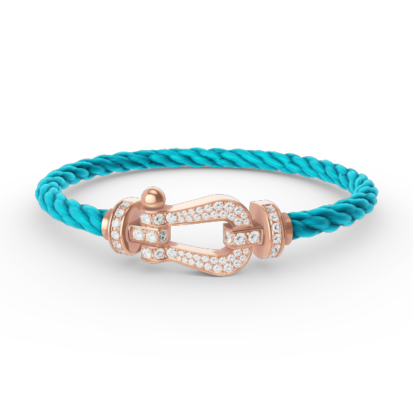 Dream FORCE LARGE HORSESHOE FULL DIAMOND BRACELET ROSE GOLD