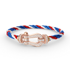 Dream FORCE LARGE HORSESHOE FULL DIAMOND BRACELET ROSE GOLD