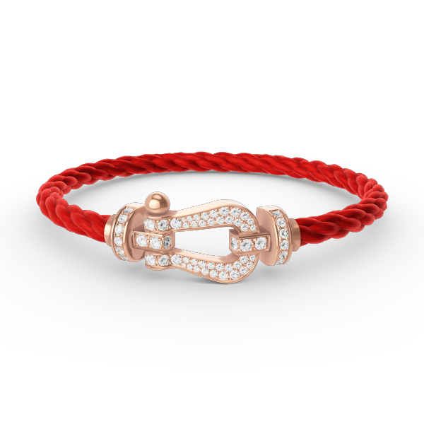Dream FORCE LARGE HORSESHOE FULL DIAMOND BRACELET ROSE GOLD