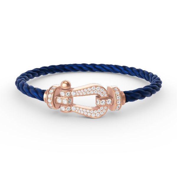 Dream FORCE LARGE HORSESHOE FULL DIAMOND BRACELET ROSE GOLD