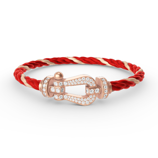 Dream FORCE LARGE HORSESHOE FULL DIAMOND BRACELET ROSE GOLD
