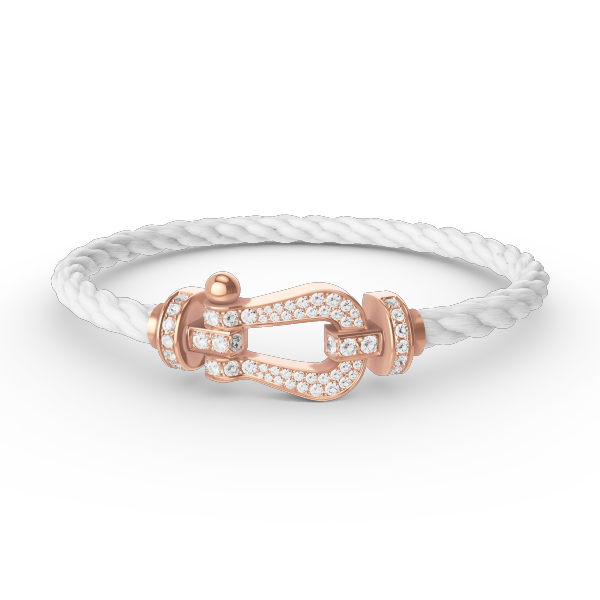 Dream FORCE LARGE HORSESHOE FULL DIAMOND BRACELET ROSE GOLD