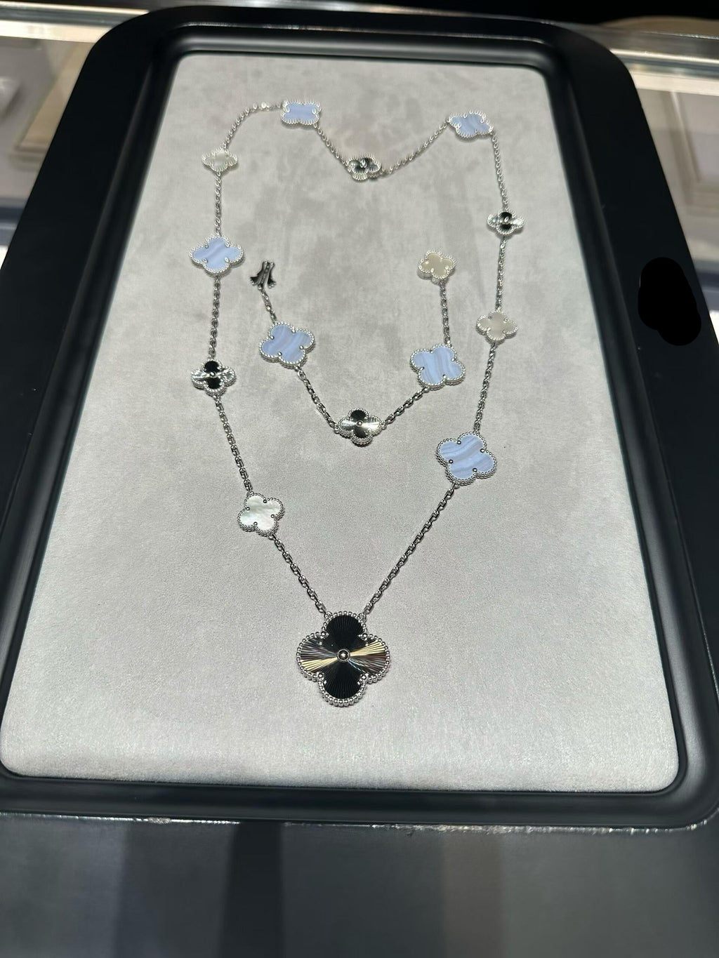 [Dream ] 25 NEW CLOVER 15 MOTIFS PURPLE CHALCEDONY