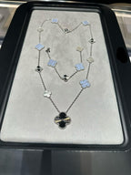 [Dream ] 25 NEW CLOVER 15 MOTIFS PURPLE CHALCEDONY