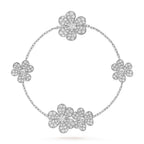 Dream FRIVOLE SILVER 5 FLOWERS BRACELET