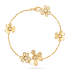 Dream FRIVOLE ARMBAND MIT 5 BLÜTEN, GOLD