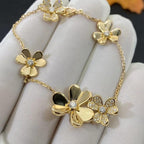 Dream FRIVOLE ARMBAND MIT 5 BLÜTEN, GOLD