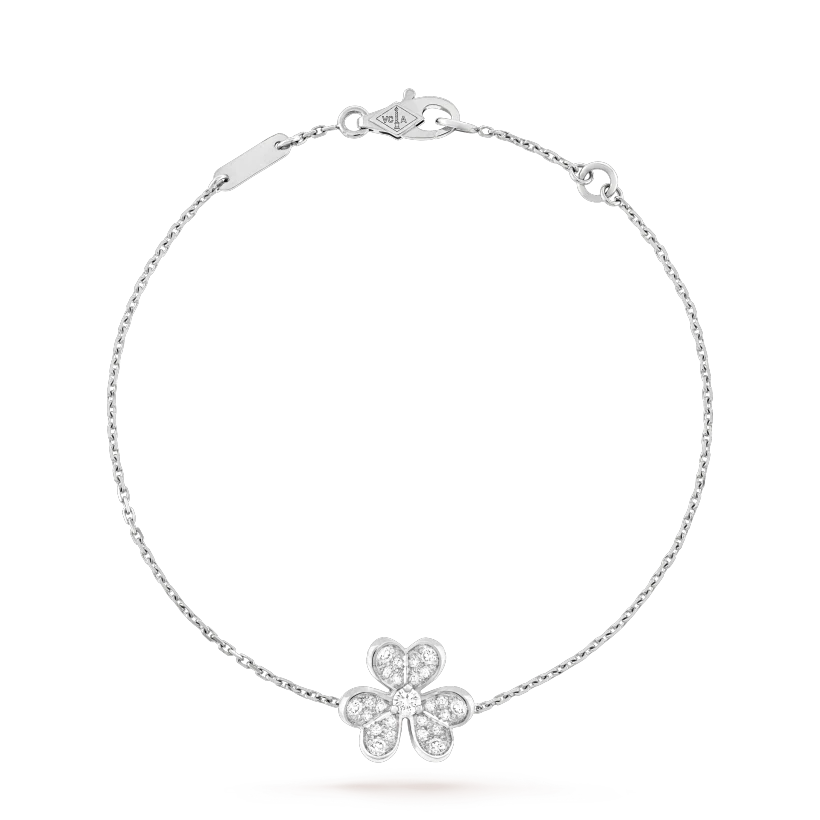 Dream FRIVOLE SILVER FLOWER DIAMOND BRACELET