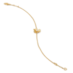 Dream FRIVOLE GOLD BLUMEN-ARMBAND PINK MALACHIT