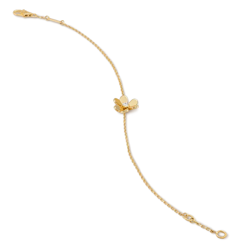 Dream FRIVOLE GOLD BLUMEN-ARMBAND PINK MALACHIT