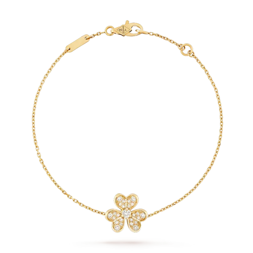 Dream FRIVOLE GOLD FLOWER DIAMOND BRACELET