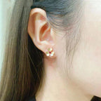 Dream FRIVOLE  FLOWER PINK EARRINGS