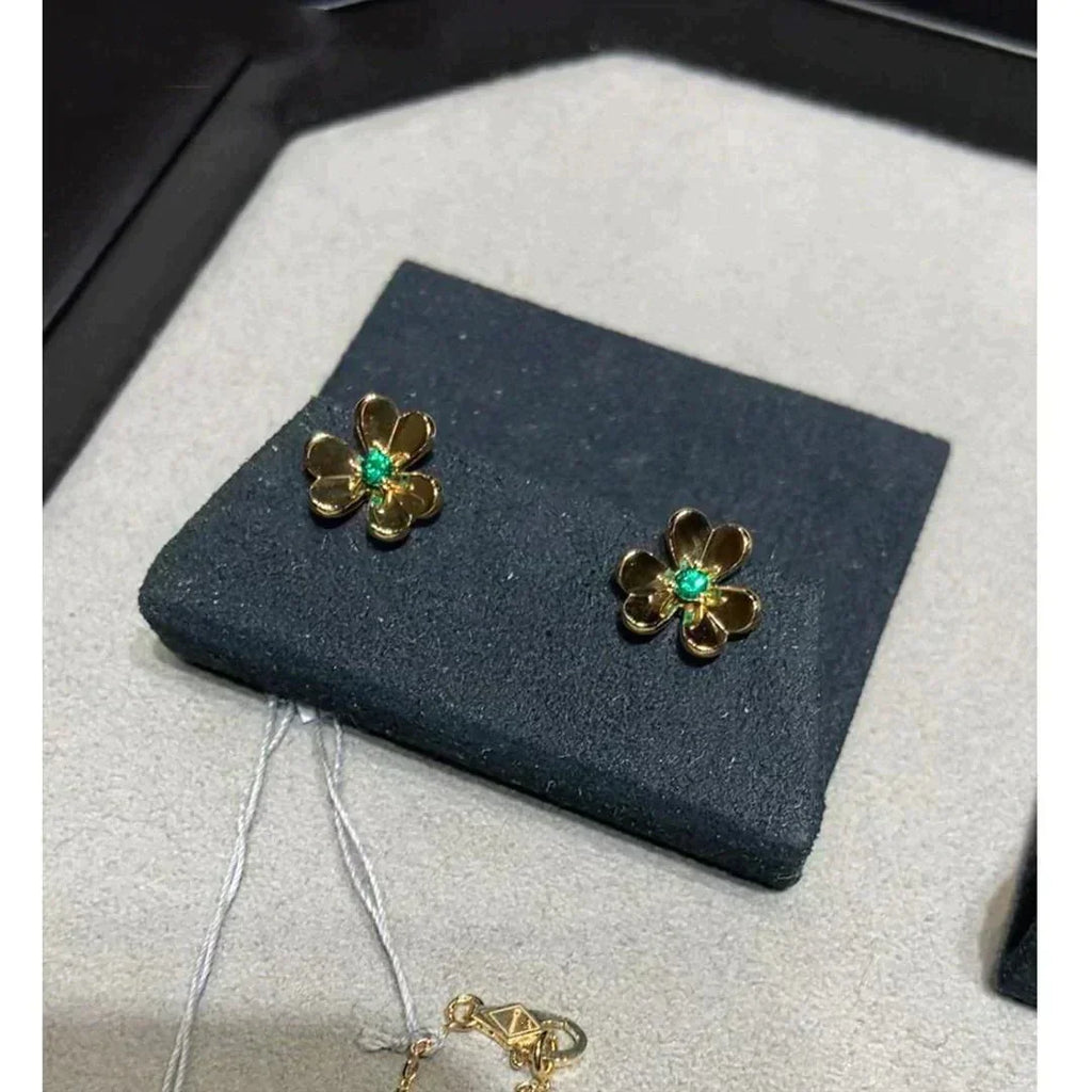 Dream FRIVOLE  FLOWER MALACHITE EARRINGS