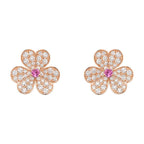 Dream FRIVOLE ROSÉGOLD BLUMEN-DIAMANT-OHRRINGE