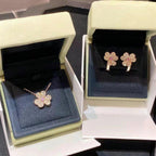 Dream FRIVOLE ROSÉGOLD BLUMEN-DIAMANT-OHRRINGE
