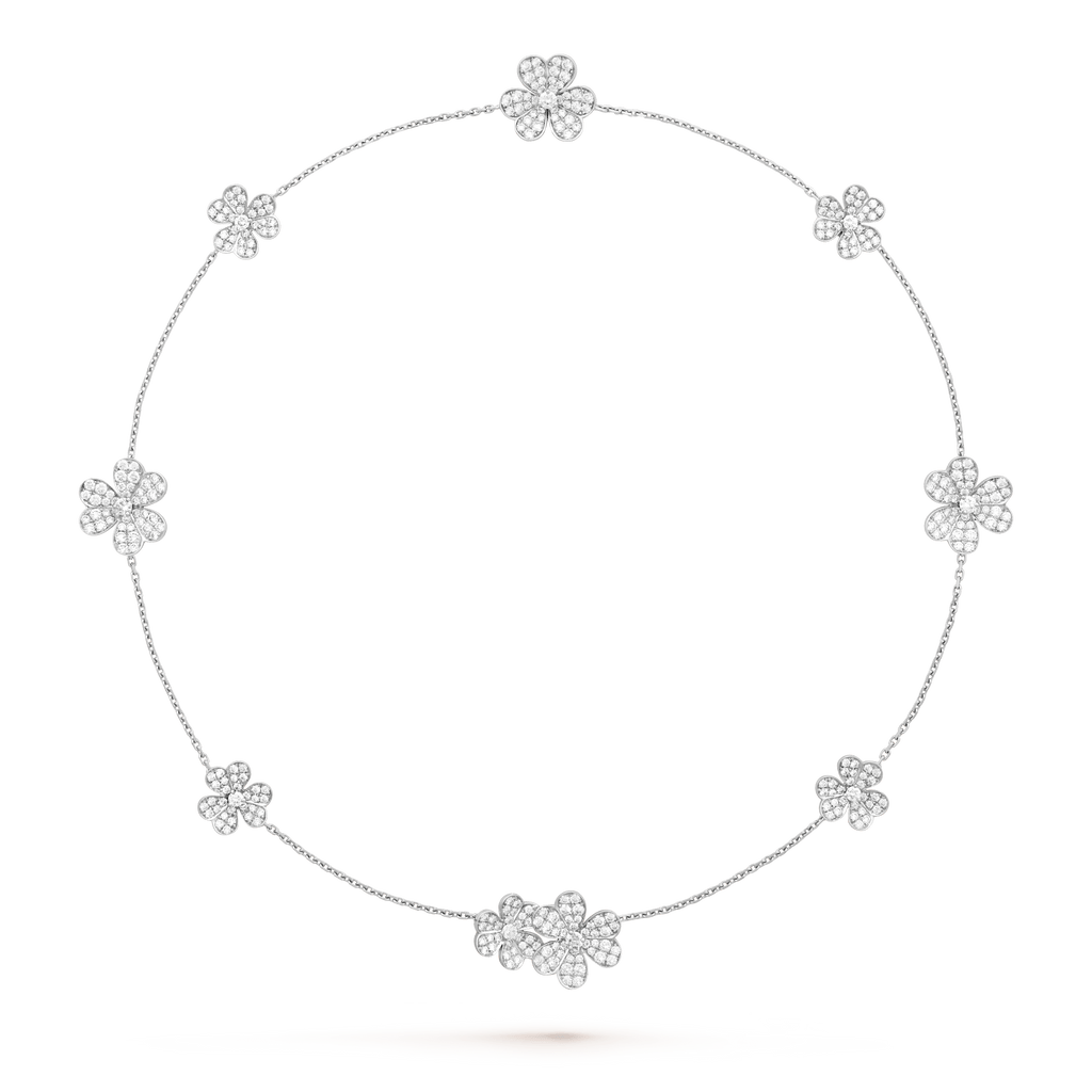 Dream FRIVOLE SILVER 9 FLOWERS NECKLACE