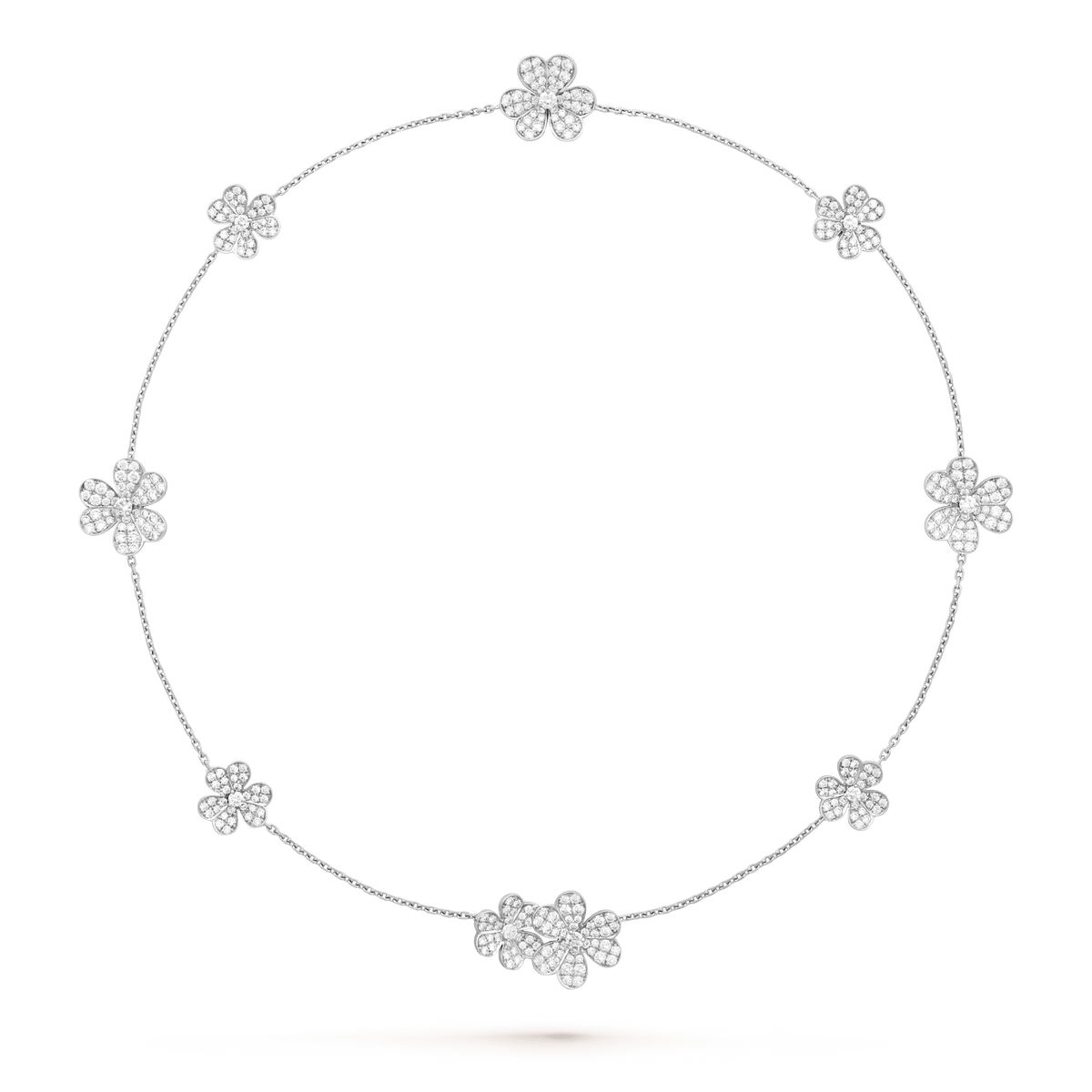 Dream FRIVOLE SILVER 9 FLOWERS NECKLACE